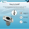 MARINE CITY Deck Flush Base Flag Socket, 316 Stainless Steel,