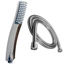 Design Duschbrause Set mit Handbrause + Brauseschlauch 150 cm/Brause/Handdusche/Schlauch/Duschset