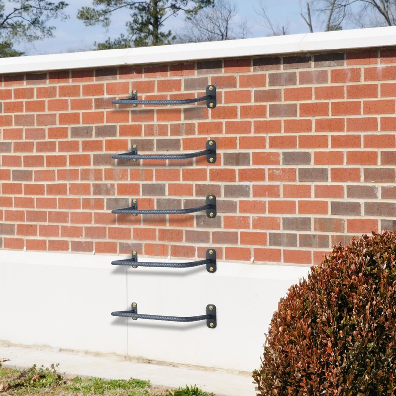 6-Rung Window Well Ladder, Heavy Duty Steel Basement Egress Ladder,