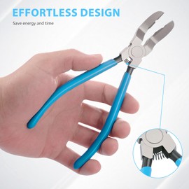 1Pc/2Pcs Panel Clip Pliers Adjustable Push Pin Pliers Spring Loaded Automotive Snap Portable Trim Clip Removal Tool Multifunctional Plastic Rivet Remover Tool for Car(2,blue)
