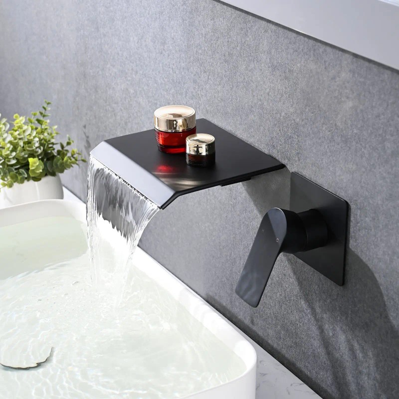 Waterfall Wall-Mounted Bath & Shower Faucet Convenient and Stylish Design