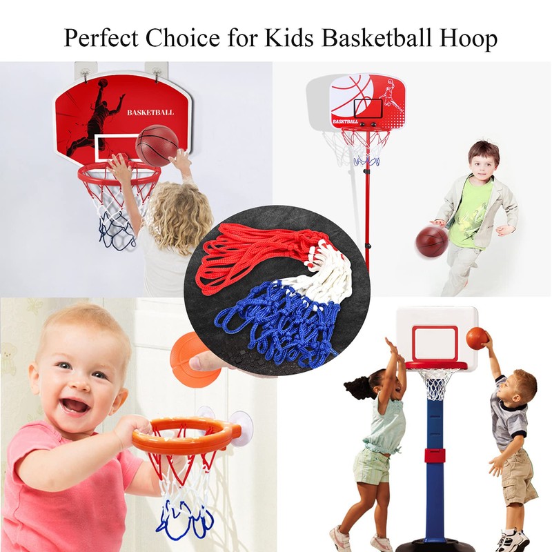 Small Replacement Net for Mini Basketball Hoop Fits 8 Loops,