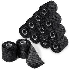 TrelaCo 10 Pcs Cast Tape Fiberglass Casting Tape, 2" x 4 Yd, Black