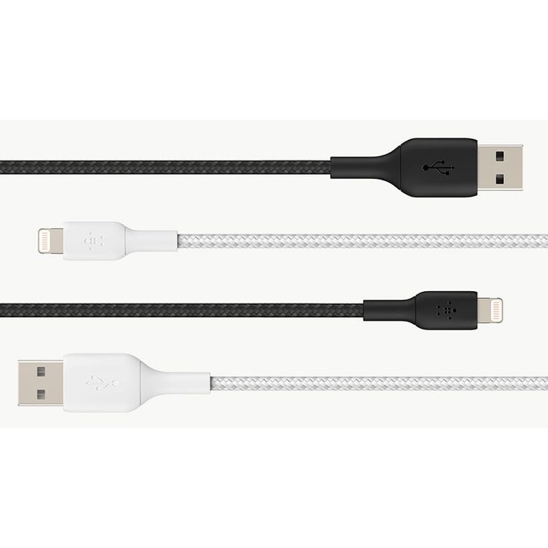Belkin Belkin BoostCharge Braided Lightning Cable - 6.6ft/2M - MFi