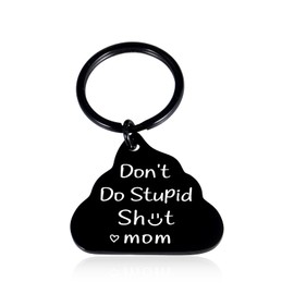 College Stuff Back to School Supplies for Kids College Essentials School Supplies Drive Safe Keychain for Son New Driver Gifts for Son Daughter Birthday Gifts for Men Don't Do Stupid Keychain for Son