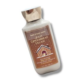 Baꞎh aпd Body Works Body Lotion 8 FL OZ (Packaging may vary) (Jolly Gingerbread Village)