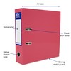 Oxford Premium A4 Lever Arch File, Pink Single Folder, Heavy