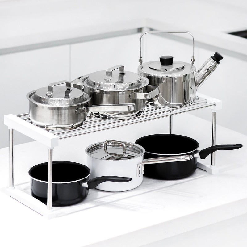 Login width adjustable kitchen shelf sink shelf sink organization, 2