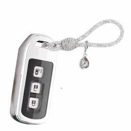 [Nacalikeey] Key Case NBOX Key Holder Compatible with Honda N-BOX Custom N-Box Honda Nbox New Vezel Vezel e CIVIC Civic e:HEV Key Cover ZR-V New CIVIC Civic Hatchback TPU Crystal Chain Keychain