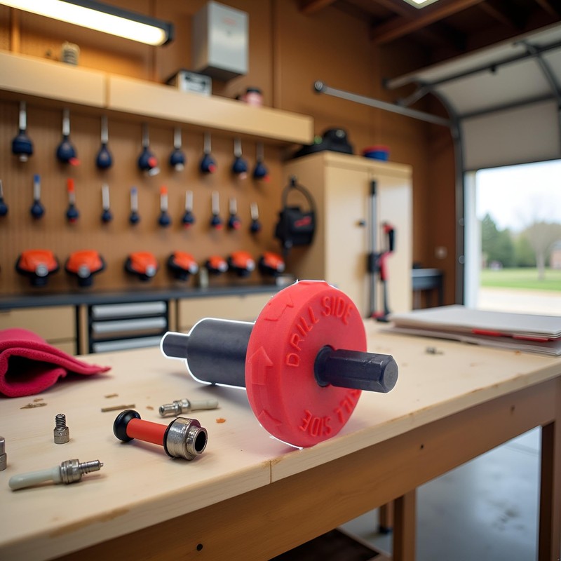 Jowxsx 1Pc Red Jump Start Electric Engine Drill Bit Adapter