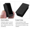 METALLIXITY 24pcs Rectangle End Caps (50x25mm) Plastic Rectangle Tube Insert