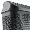 KADAX Rubbish Bin with Swing Lid, Waste Bin with Lid,
