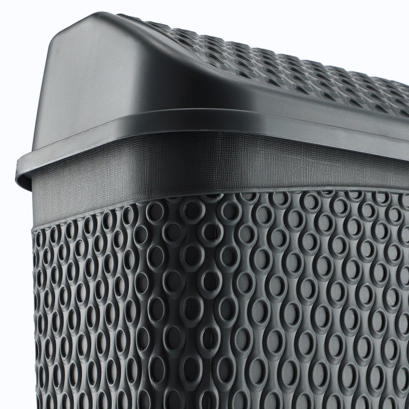 KADAX Rubbish Bin with Swing Lid, Waste Bin with Lid,
