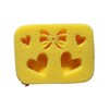 Hearts and Bow Butter Sponge Design 7.5x5.5x2 in. ASMR Squeeze