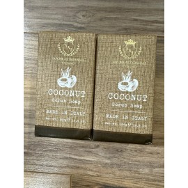 Sapone Artigianale Italiiano 2 Pcs Sai Sapone Artigianale COCONUT Scrub Soap 10.5 Oz/each