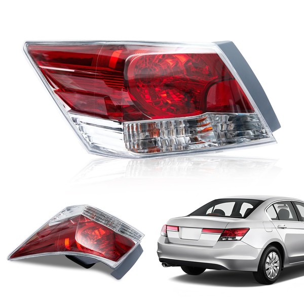 LDNMILES Tail Light Compatible with 2008-2012 Honda Accord,Direct Fit 33500-TA0-A01&HO2801172