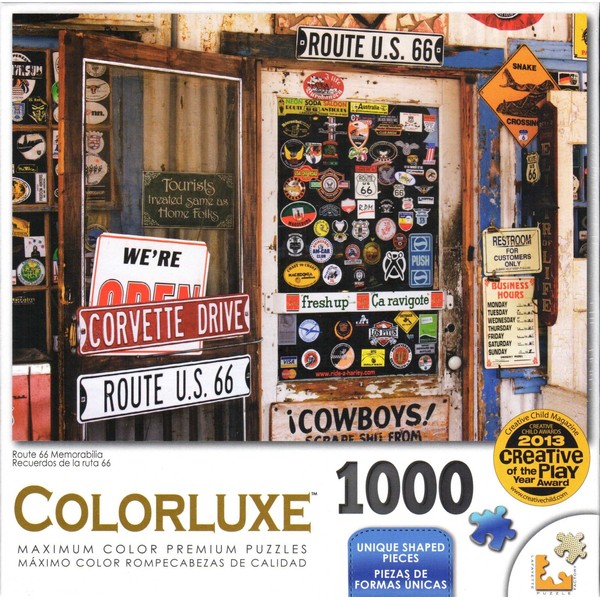 Springbok Colorluxe 1000 Piece Puzzle - Route 66 Memorabilia