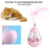 ABS Pink Durable Pet Electric Leakage Food Swing Tumbler with