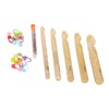 5Pcs Huge Crochet Hook Ergonomic Smoothing Plastic Assorted Size Huge