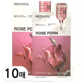 Mediheal 메디힐 로제 PDRN 에센셜 마스크 10매 Mediheal Rosy PDRN Essential Mask 10 Sheets