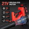 Hongmai Cordless Electric Leaf Blower, 500 CFM with 4.0Ah Battery