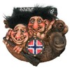 Generisch 2 Trolls in Viking Ship, Norge Troll, Magnet, Figure