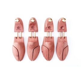 Esvioniq Cedar Shoe Tree with Twin Tubes Shoe Trees Sizes 3-14 Red Cedar Wooden Shoe Trees For Men And Women (2-Pack, UK 13-14)