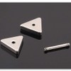 Stainless Steel Geometric Shape Classical Simple Plain Stud Earrings, Metal