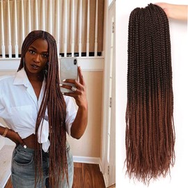 7 Packs Crochet Braids Strands Human Hair Strands for African Braids Black Wig Women Natural Wig African Braid Women (22 inch (7pcs), #T30)