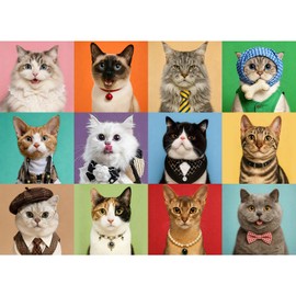 Puzzles for Kids Ages 6-8 8-10 Year Old - Cute Cats, 200 Pieces Jigsaw Puzzles for Kids Ages 10-12, Learning Educational Toys for Boys and Girls