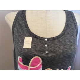 SECRET TREASURES MIX AND MATCH RELAXED FIT SUPERSOFT Gray Tank Sz. XL