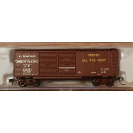 Atlas N #50001930 Union Pacific (Rd #474007) 40' Double Door Box Car / Trainman