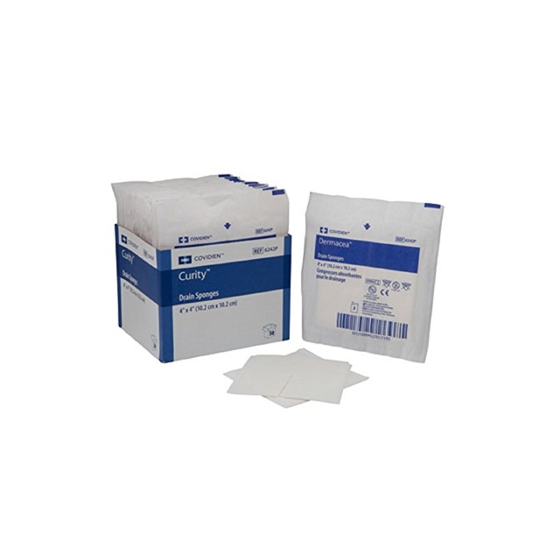 Cardinal Curity Drain and I.V. Sponges - Box of 35