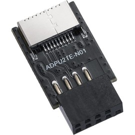 YABOANG USB 2.0 Front Panel Header Adapter, USB 9 Pin to USB 2.0 Type-E Internal Adapter is Suitable for All Windows and Linux Systems.