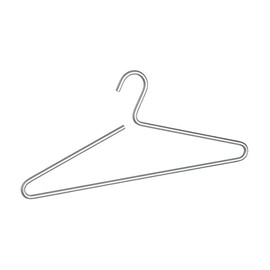 Wenko Lux Aluminium Hanger, Aluminum Silver, 0.8 x 42 x 19 cm