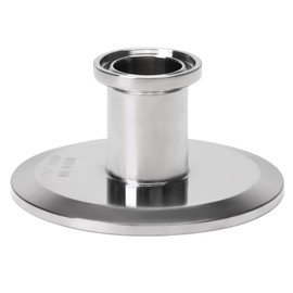 DERNORD Sanitary Concentric Reducer Tri Clamp Clover Stainless Steel 304 Sanitary Fitting End Cap Reducer (Tri Clamp Size: 6 inch x 1.5 inch)
