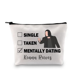 PYOUL Keanu R Inspired Gift Dating Keanu R Makeup Bag Keanu R Fan Cosmetic Bag Keanu R Merch (Dating Keanu R B)