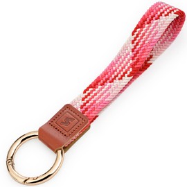 SENLLY Wrist Strap Lanyard, Original Stretchy Key Ring Lanyard, R304 Strawberry Red, Simple, unique