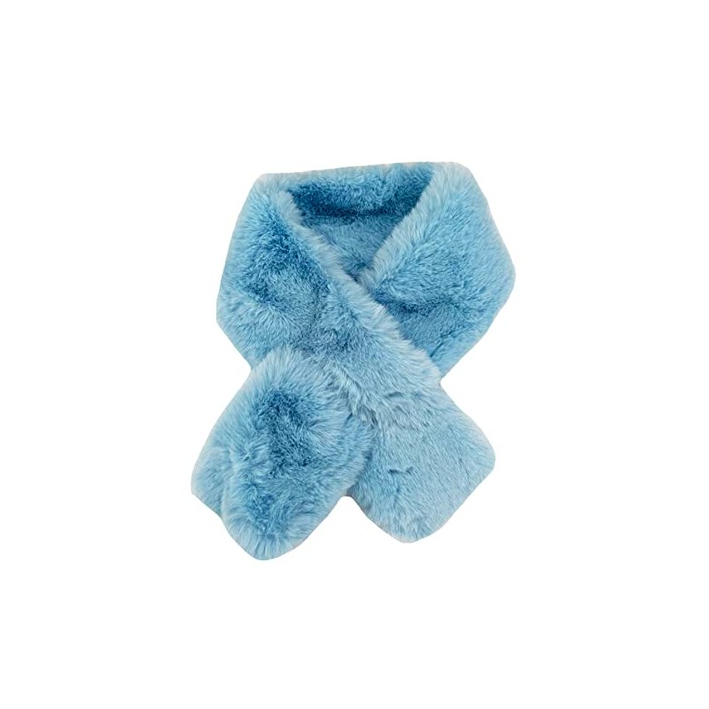 Lina & Lily Faux Fur Pull-Through Women's Winter Collar Scarf
