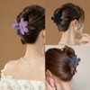 6 PCS Hair Claw Clips Cute Flower Hair Clip Matte
