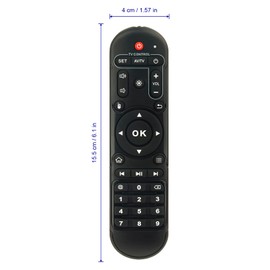 ALLIMITY Remote Control Compatible with MAG UCLAN Android TV Box X96-AIR A95X-R2 HK1-MAX HK1-Play MX10 T9 T95-mini MX9 H96 H96-pro+ H96-max X96-mini X96-max V88 T95M T95Q