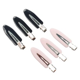 Mibella Hair Clips Set, 6 Pieces, Black and Pink, Metal Hair Clips for All Hair Types, Hair Accessories, Hair Design - 23784/85