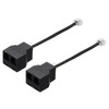 sourcing map 2 Pack Phone Jack Splitter, RJ11 6P4C Telephone