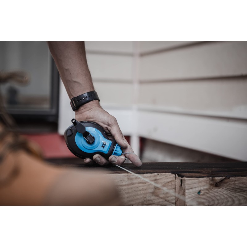 OX Tools Pro Aluminium Kevlar Chalk Line Reel and Refill,