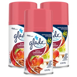 Glade Automatic Spray Air Freshener Refill, Apple Cinnamon, 3-Pack