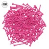 IZZO Golf Wood Golf Tees, 1.75 Inch, Pink, 200 Pack