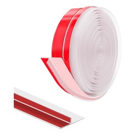 ZOWZOW 40FT Clear Silicone Seal Strip for Side of Door, T-Shaped Draft Stopper, Weather Stripping Seal, 40Ft Draft Stopper for Door & Windows Gaps