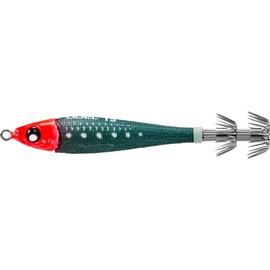 Yo-Zuri Ultra Metal Squid Jig, Sinking, 3-3/8 Inch, 83mm, #10 1-3/8oz, Luminous Red Green