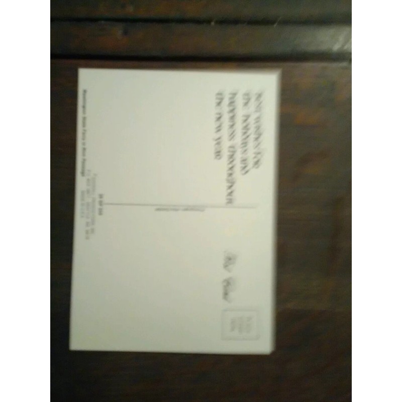 PACIFIC NORTHWEST WASHINGTON STATE FERRIES CHRISTMAS POST CARD FERRY IN