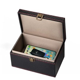 Faraday Box, Faraday Box for Car Keys - RFID Signal Blocker, Anti-Theft Protection, Anti-Scanning, Anti-GPS Tracking, Key Fob Signal Shielding (19 x 12 x 9 cm)